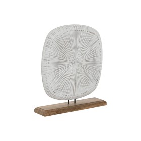 Centro de Mesa Alexandra House Living Blanco Plateado Cerámica 7 x 41 x 14 cm | Tienda24 Tienda24.eu