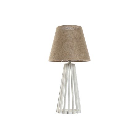 Lampe de bureau Home ESPRIT Blanc Naturel Jute Bois 50 W 220 V 30 x 30 x 61 cm | Tienda24 Tienda24.eu