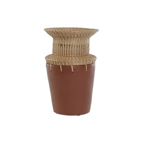 Vase Romimex Cream Resin 20 x 59 x 13 cm | Tienda24 Tienda24.eu