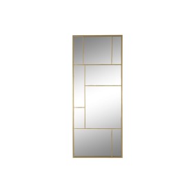 Espejo de pared DKD Home Decor Negro Metal Dorado (51.5 x 12 x 65 cm) | Tienda24 Tienda24.eu