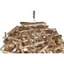 Lampadario Home ESPRIT Naturale Legno Legno di eucalipto 50 W 40 x 40