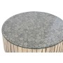 Table Basse Home ESPRIT Naturel Verre Bois d'eucalyptus 90 x 90 x 30 cm | Tienda24 Tienda24.eu