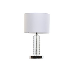 Desk lamp DKD Home Decor White Polyester Metal Crystal 220 V Golden 60 W (43 x 25 x 75 cm) | Tienda24 Tienda24.eu