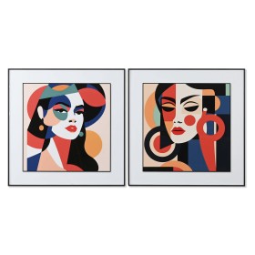 Pintura DKD Home Decor Sixties Abstrato 60 x 4 x 80 cm (2 Unidades) | Tienda24 Tienda24.eu