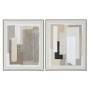 Pintura Home ESPRIT Castanho Bege Abstrato Urbana 82 x 3,8 x 102 cm (2 Unidades) | Tienda24 Tienda24.eu