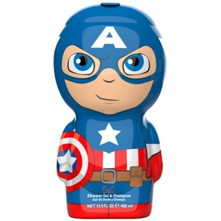 2-in-1 Gel and Shampoo Air-Val Avengers Capitan America 400 ml | Tienda24 Tienda24.eu