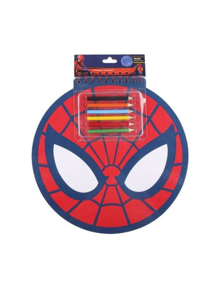 Set de Papelaria Spider-Man Caderno Vermelho (30 x 30 x 1 cm) | Tienda24 Tienda24.eu