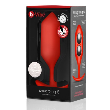 Plug Anal B-Vibe 6 Rojo | Tienda24 - Global Online Shop Tienda24.eu