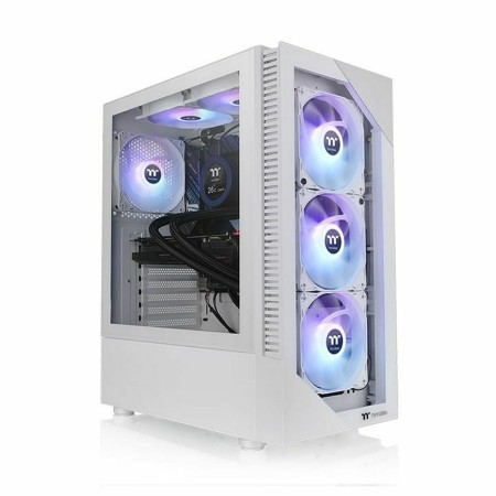 ATX Semi-Tower Gehäuse THERMALTAKE View 200 TG Snow ARGB Weiß | Tienda24 Tienda24.eu