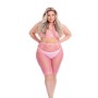 Conjunto de Lingerie Pink Lipstick Cor de Rosa (XL) | Tienda24 - Global Online Shop Tienda24.eu