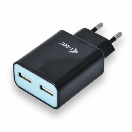 Chargeur Voiture Mur i-Tec CHARGER2A4B Noir | Tienda24 Tienda24.eu