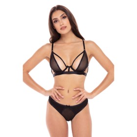 Conjunto de Lingerie Exposed Preto Cor de Rosa (L) | Tienda24 - Global Online Shop Tienda24.eu