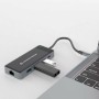 Hub USB Conceptronic DONN14G Noir Gris 100 W (1 Unité) | Tienda24 Tienda24.eu