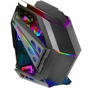 Boîtier ATX semi-tour Aerocool MIRAGEBK Noir Illumination RGB | Tienda24 Tienda24.eu