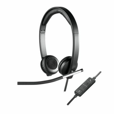 Diadem-Kopfhörer Logitech 981-000519 Schwarz Silberfarben | Tienda24 Tienda24.eu