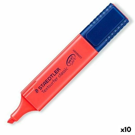 Marqueur fluorescent Staedtler Textsurfer Classic Rouge 10 Unités | Tienda24 Tienda24.eu