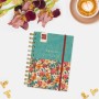 Diary Finocam Garden Multicolour 1/8 12 x 16,4 cm 2024-2025 | Tienda24 Tienda24.eu