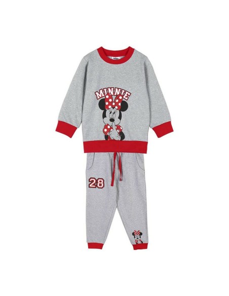 Chándal Infantil Minnie Mouse Gris | Tienda24 Tienda24.eu