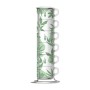 Ensemble de 6 tasses à café Bialetti 29597 Blanc Vert Porcelaine 90 ml (6 Unités) | Tienda24 Tienda24.eu