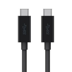 USB Cable KSIX Power Delivery Black | Tienda24 Tienda24.eu