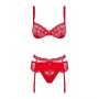 Lace Underwear Set Obsessive Heartina Red S/M | Tienda24 - Global Online Shop Tienda24.eu