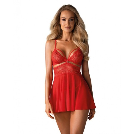 Poupées Obsessive 838-BAB-3 Rouge L/XL de Obsessive, Chemises de nuit - Réf : M0400618, Prix : 25,88 €, Remise : %