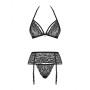 Conjunto de Lingerie com Renda Obsessive 838-SEG-1 Preto S/M de Obsessive, Conjuntos de lingerie - Ref: M0400638, Preço: 23,2...