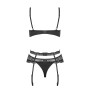 Set di Lingerie con Pizzo Obsessive Heartina Nero S/M | Tienda24 - Global Online Shop Tienda24.eu