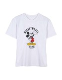 Damen Kurzarm-T-Shirt Mickey Mouse Weiß | Tienda24 Tienda24.eu