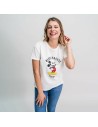 Maglia a Maniche Corte Donna Mickey Mouse Bianco da Mickey Mouse, T-shirt - Ref: S0733782, Precio: €6.62, Descuento: %