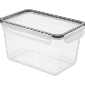 Cubo contenedor Rotho Negro Transparente | Tienda24 Tienda24.eu