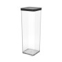 Bucket container Rotho Black Transparent Silicone Plastic | Tienda24 Tienda24.eu