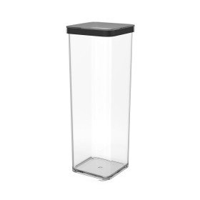 Bucket container Rotho Black Transparent Plastic | Tienda24 Tienda24.eu