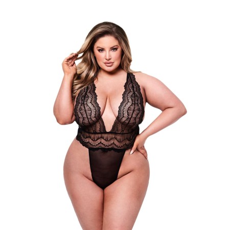 Body Baci Lingerie Deep V Nero Queen size | Tienda24 - Global Online Shop Tienda24.eu