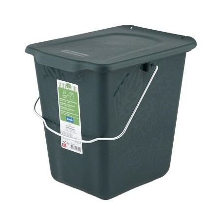 Bucket container Rotho Green Plastic | Tienda24 Tienda24.eu