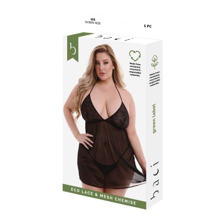 Babydoll Baci Lingerie Black Queen | Tienda24 - Global Online Shop Tienda24.eu