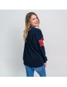 Damen Sweater ohne Kapuze Harry Potter Dunkelblau | Tienda24 Tienda24.eu