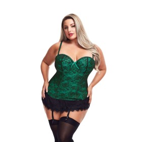 Corset Baci Lingerie Green (3XL/4XL) by Baci Lingerie, Bustiers & Corsets - Ref: S9405605, Price: 18,54 €, Discount: %