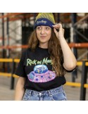 Camisola de Manga Curta Unissexo Rick and Morty Preto | Tienda24 Tienda24.eu