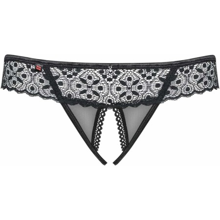 Thong Obsessive Shibu Black L/XL by Obsessive, Panties and culottes - Ref: M0400750, Price: 10,18 €, Discount: %