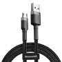 USB-Kabel auf micro-USB Baseus CAMKLF-BG1 Weiß Schwarz 1 m | Tienda24 Tienda24.eu