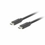 Cable USB-C Lanberg CA-CMCM-32CU-0010-BK Negro 1 m | Tienda24 Tienda24.eu