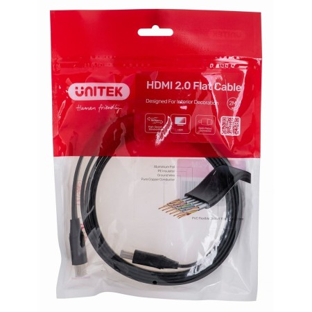 HDMI Kabel Unitek C11063BK-2M 2 m | Tienda24 Tienda24.eu