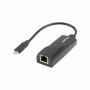 Adaptador USB-C a Red RJ45 Lanberg NC-1000-02 Negro | Tienda24 Tienda24.eu