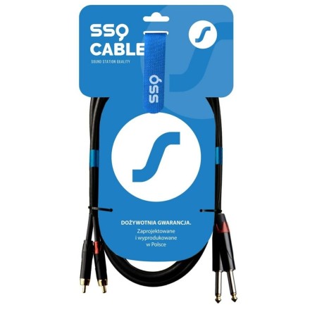 Cable 2 x RCA Sound station quality (SSQ) SS-1427 1 m | Tienda24 Tienda24.eu