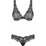 Conjunto de Lingerie Obsessive Luvae Preto L/XL | Tienda24 - Global Online Shop Tienda24.eu