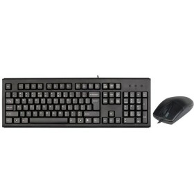 Tastatur Krom NXKROMKASICTKL Schwarz Hinterleuchtet | Tienda24 Tienda24.eu