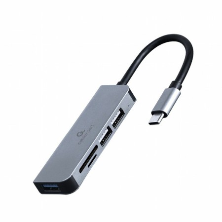 USB Hub GEMBIRD UHB-CM-CRU3P1U2P2-01 Silver | Tienda24 Tienda24.eu