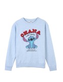 Sudadera sin Capucha Unisex Stitch Azul claro | Tienda24 Tienda24.eu