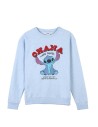 Unisex Sweatshirt without Hood Stitch Light Blue | Tienda24 Tienda24.eu